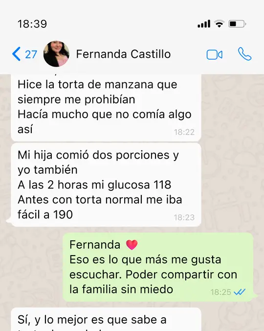 Conversación de WhatsApp con Fernanda Castillo